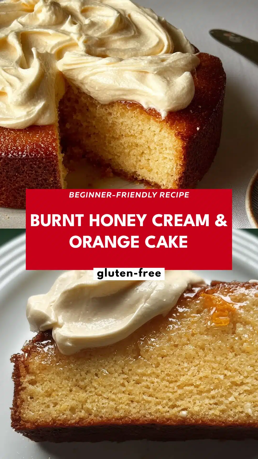 Burnt Honey Cream & Orange Cake