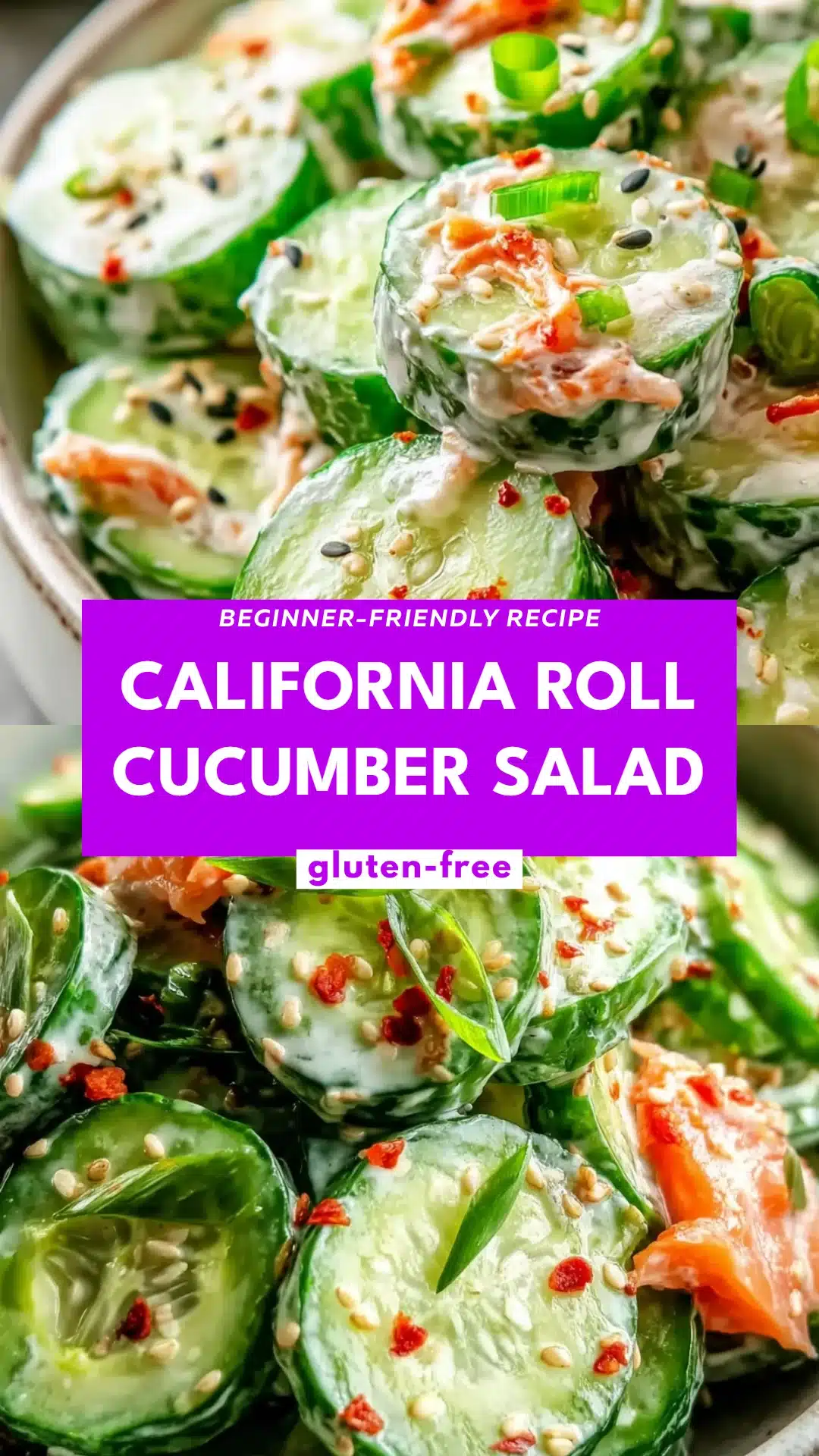 California Roll Cucumber Salad