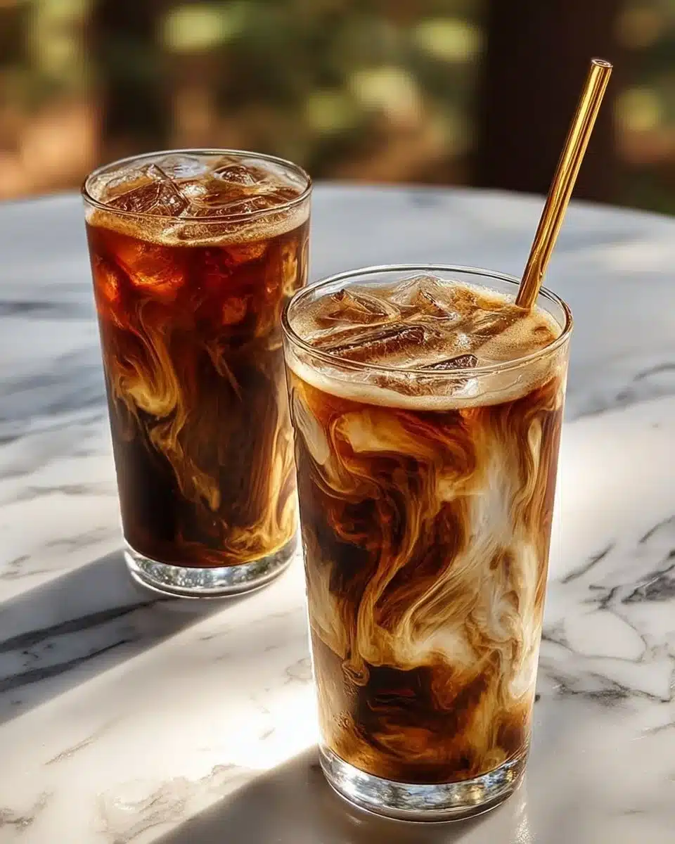 A refreshing Campfire Cola Dirty Soda served in a glass with ice.