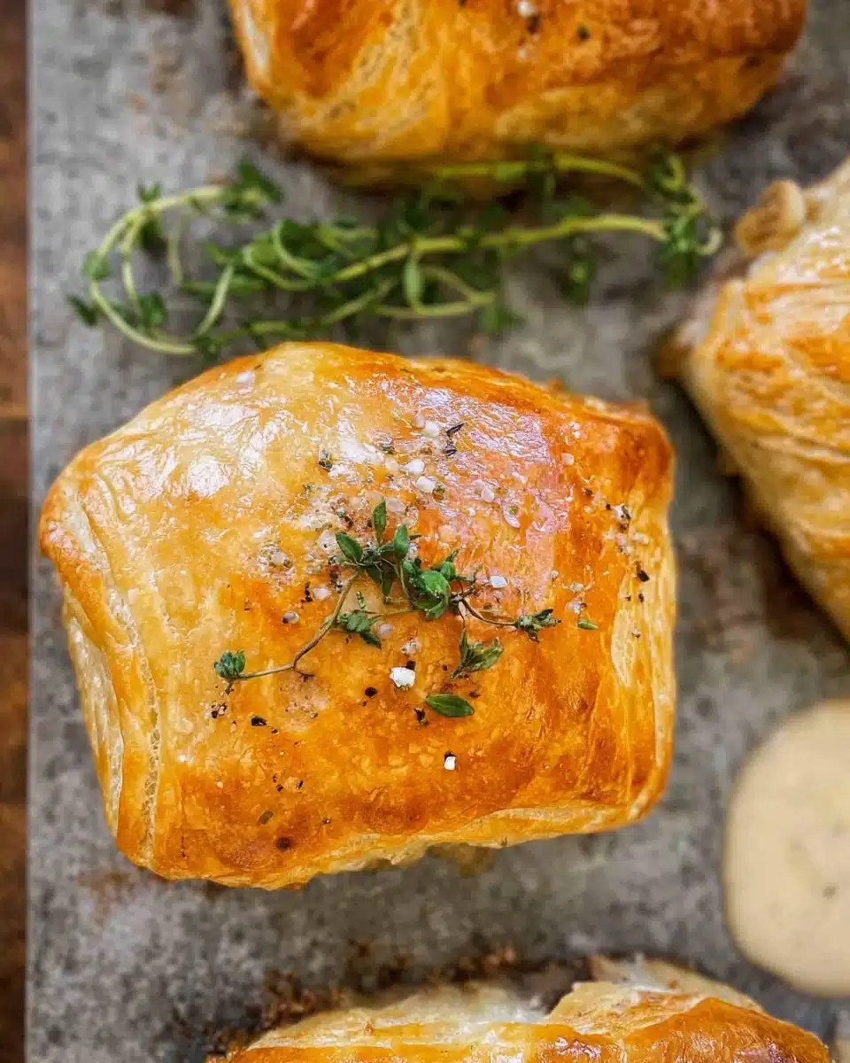 Chicken Wellington with Dijon Cream Sauce
