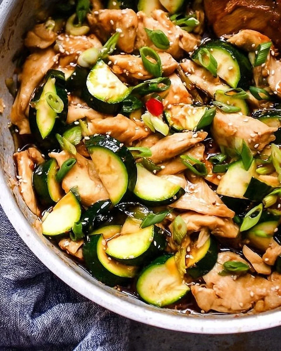 Chicken Zucchini Stir Fry
