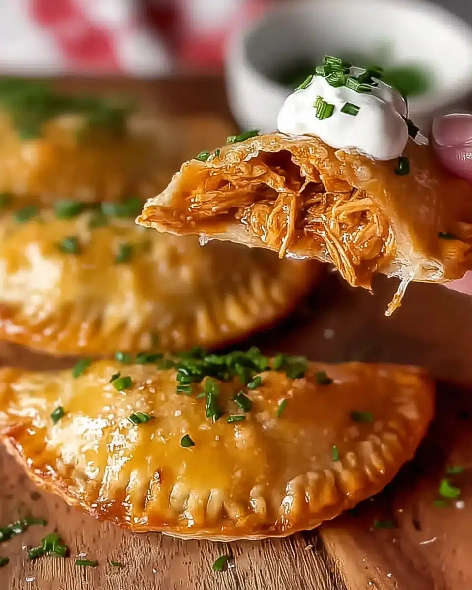 Delicious Chipotle Chicken Empanada with a crispy golden crust