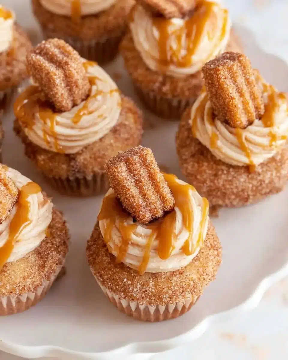 Easy Churro Cupcakes