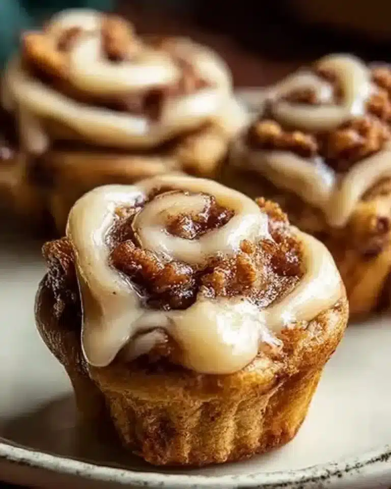 Healthy cinnamon roll protein muffins on a wooden table