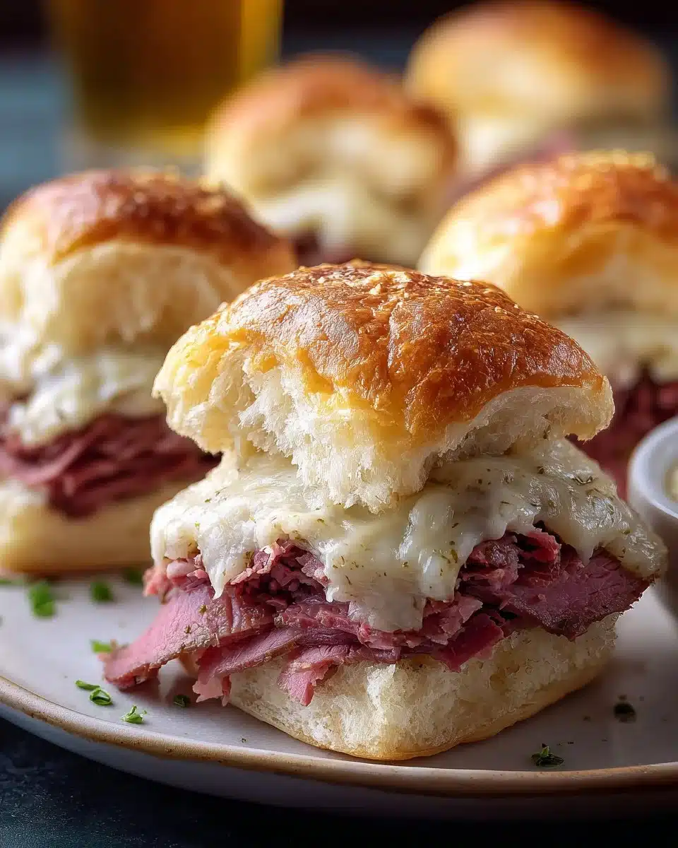 Irresistible St. Patrick's Day Corned Beef Sliders