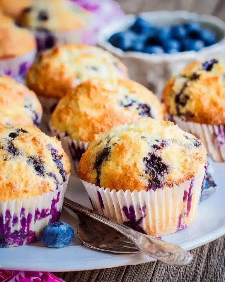 Cottage Cheese Blueberry Muffins