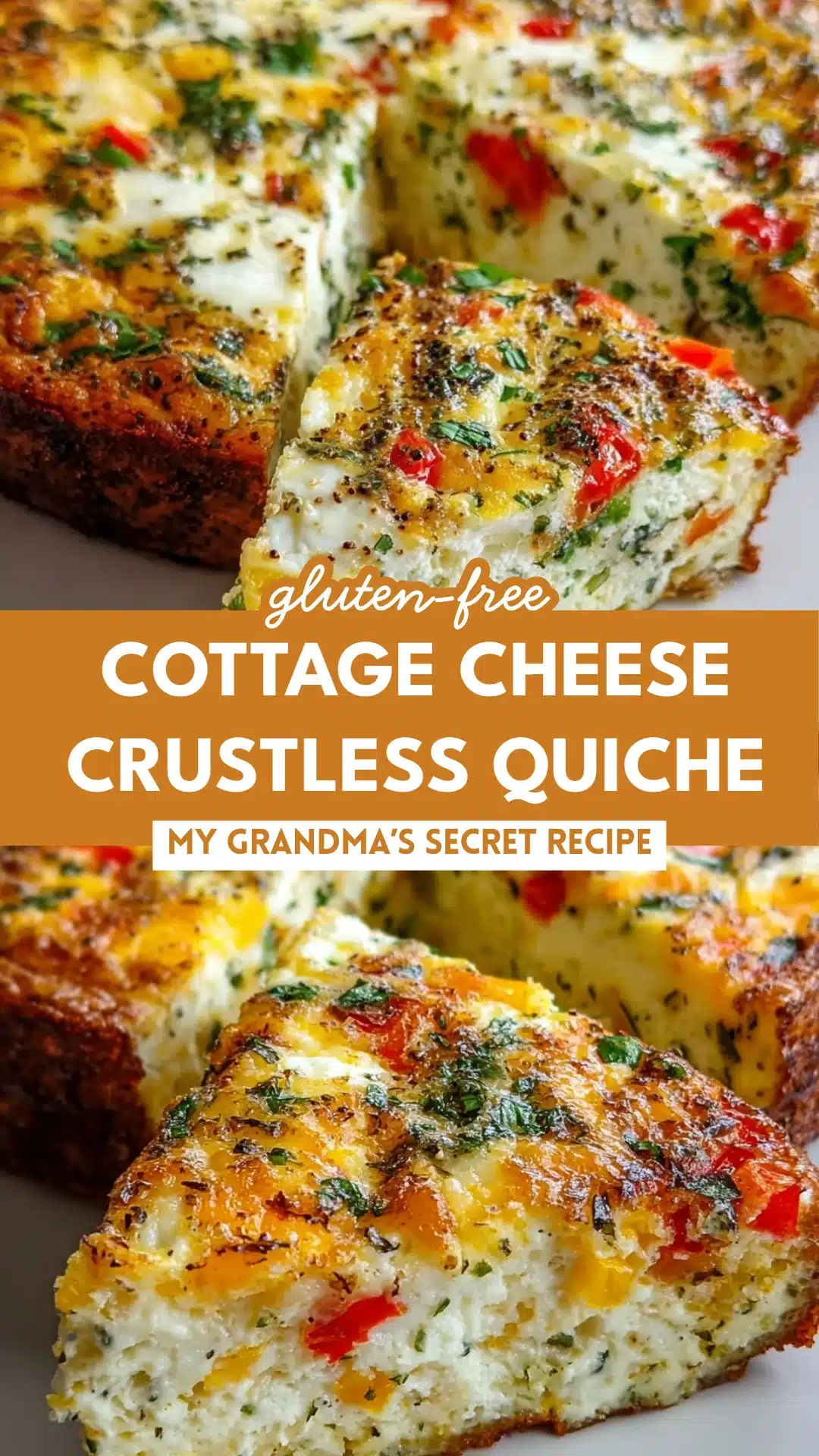 Cottage Cheese Crustless Quiche