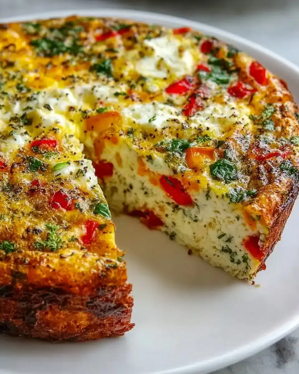 Cottage Cheese Crustless Quiche