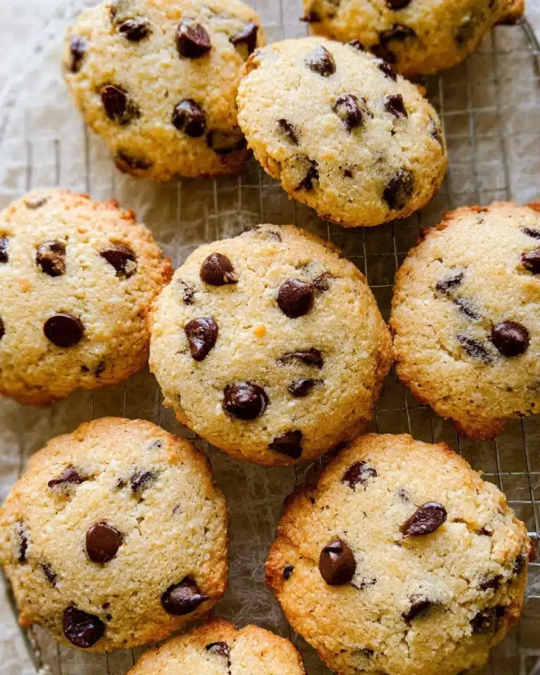Delicious homemade Cottage Cheese Protein Cookies on a wooden plate