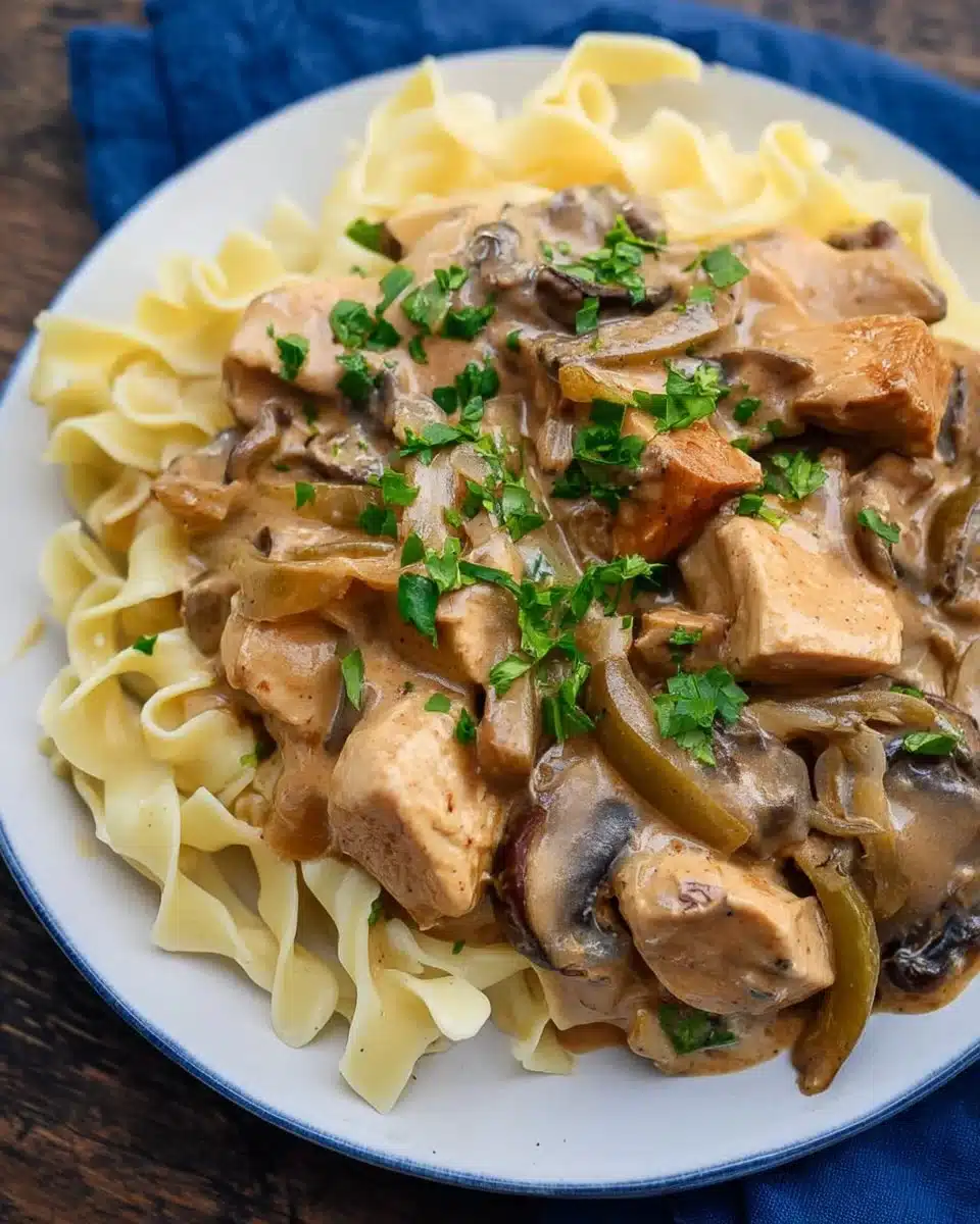 Creamy Chicken Stroganoff