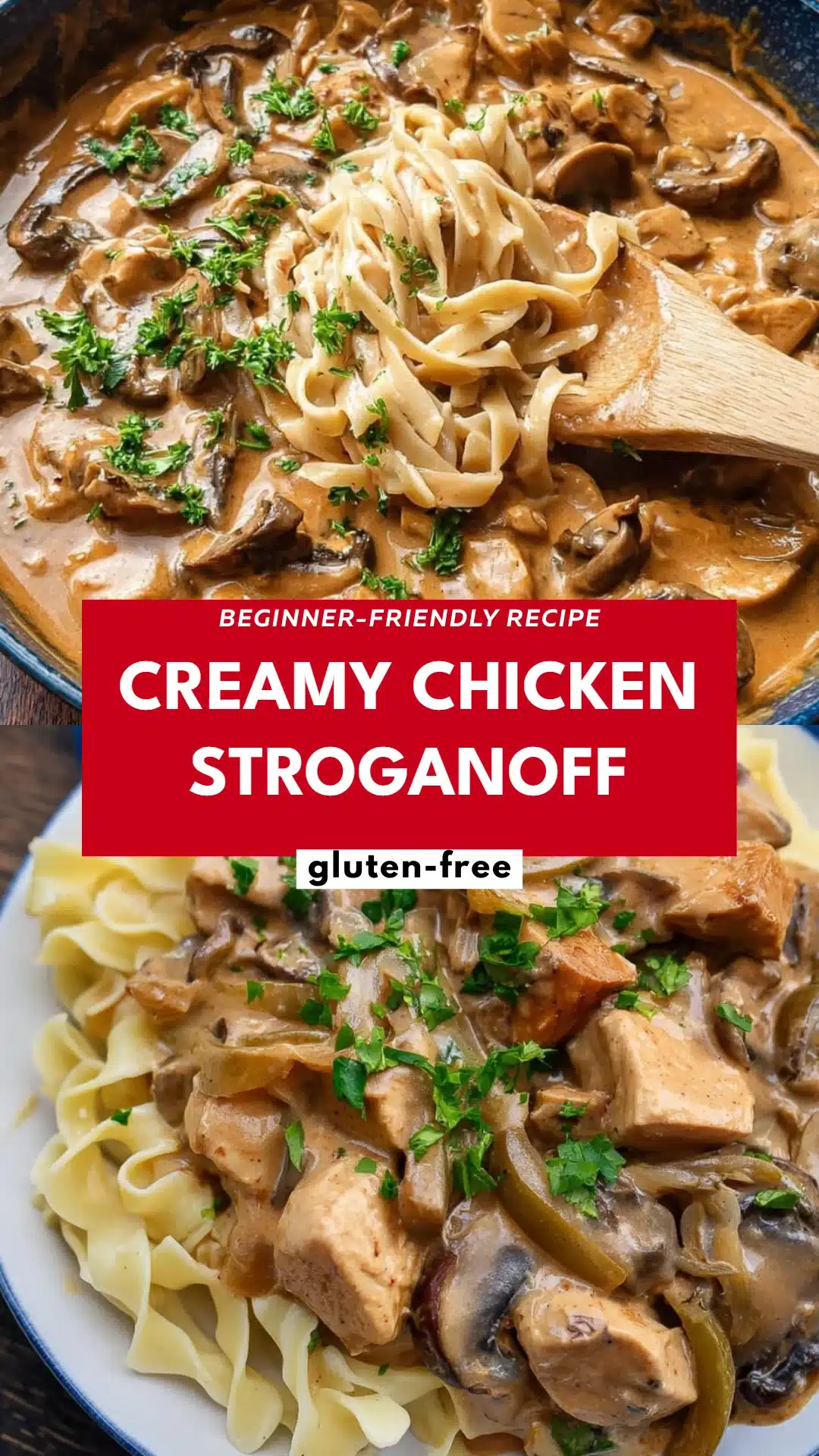 Creamy Chicken Stroganoff
