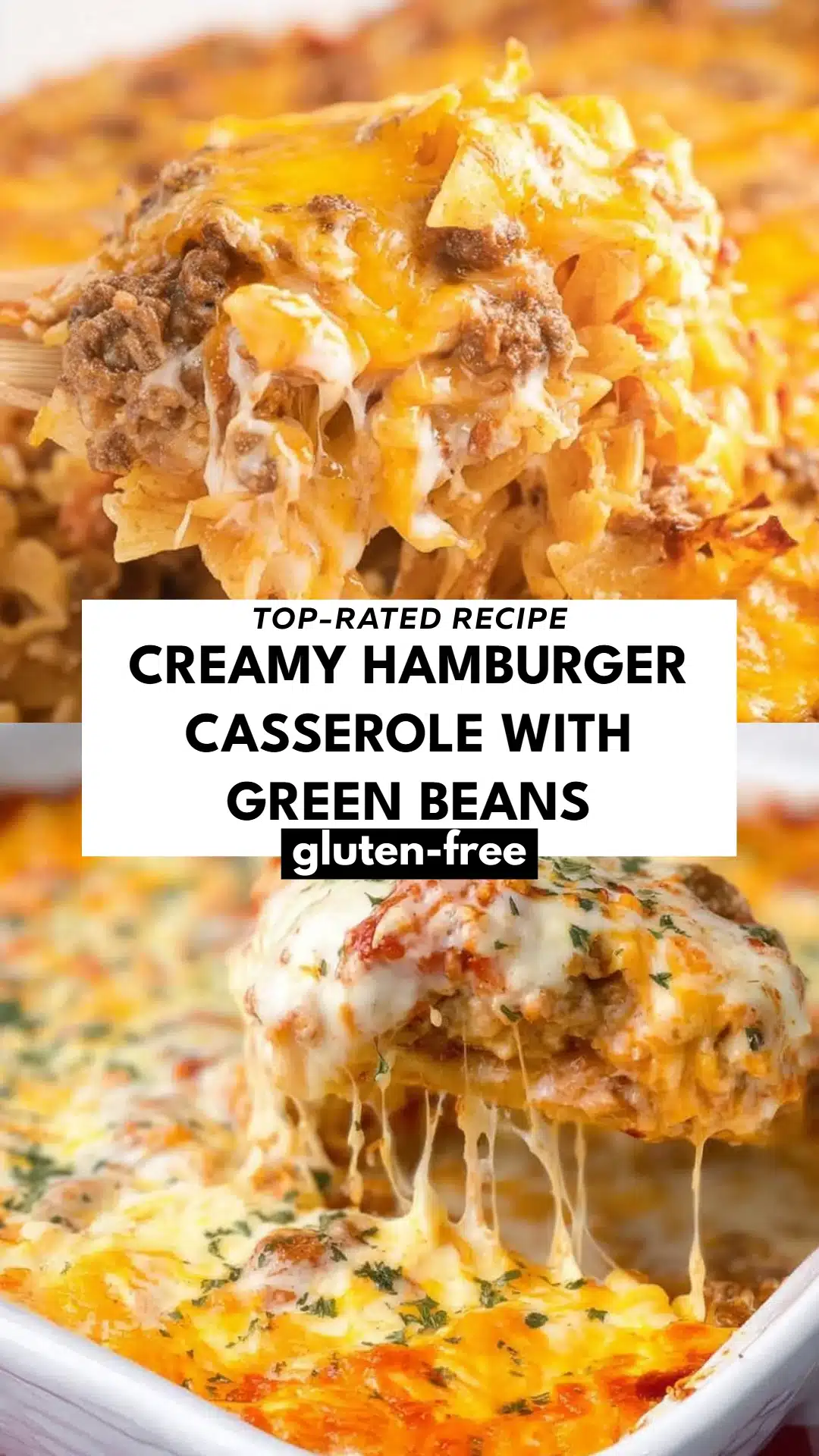 Creamy Hamburger Casserole with Green Beans