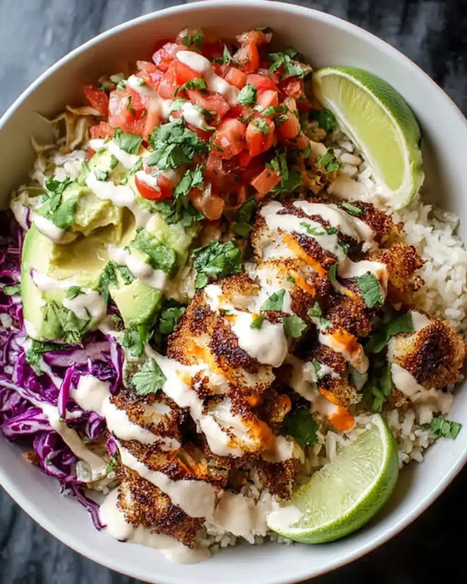 Crispy Fish Taco Bowls