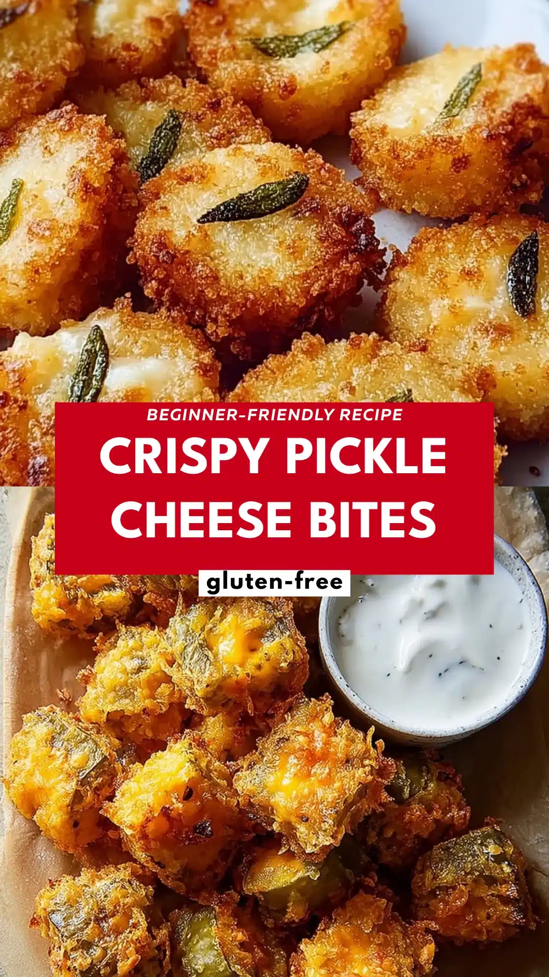 Crispy Pickle Cheese Bites