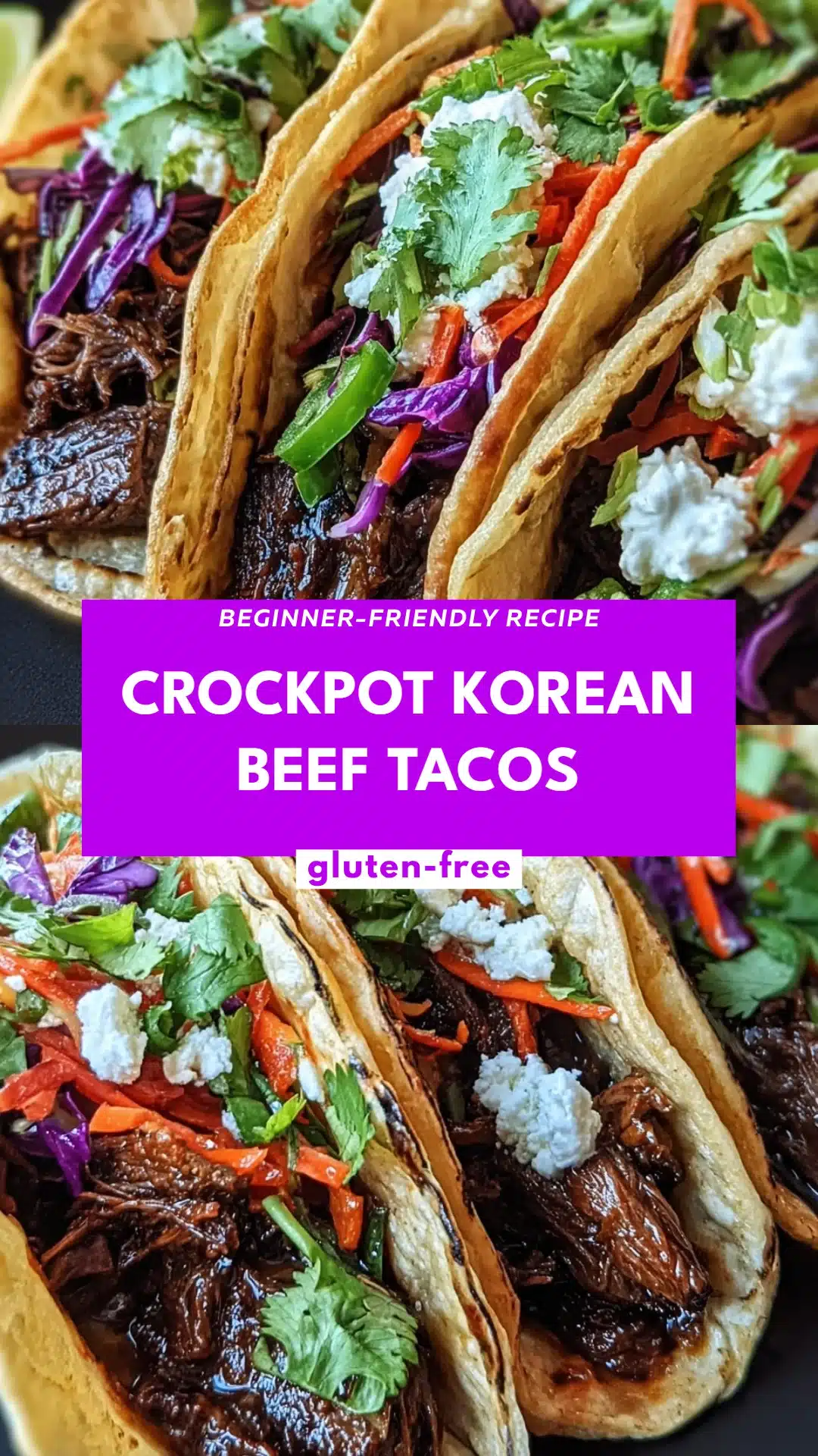 Crockpot Korean Beef Tacos