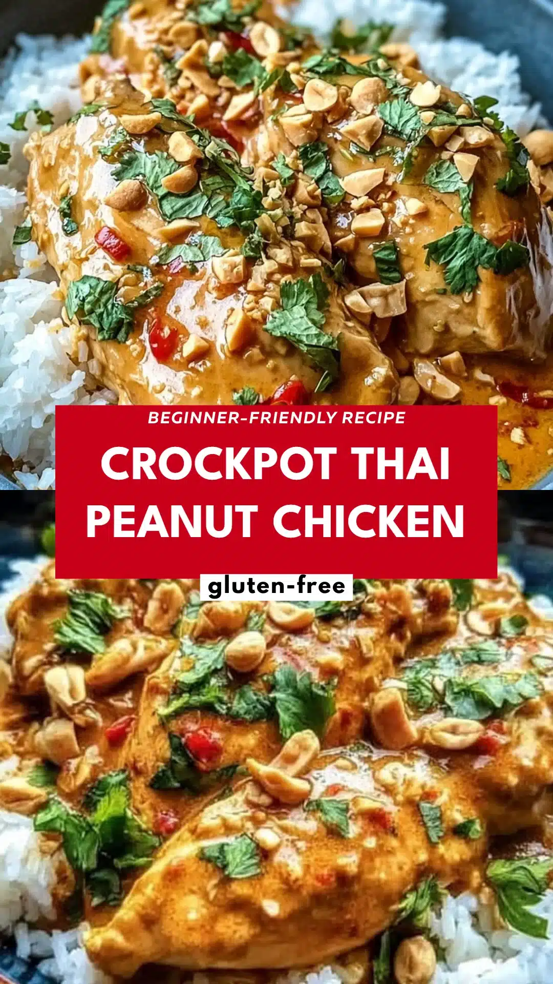 Crockpot Thai Peanut Chicken