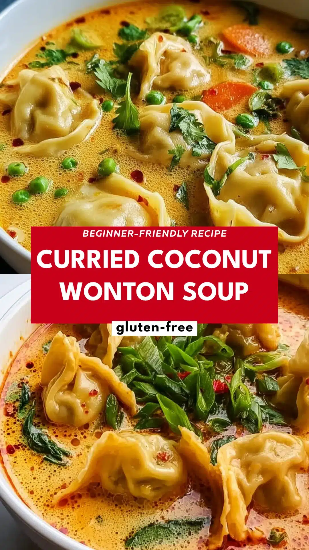 Curried Coconut Wonton Soup