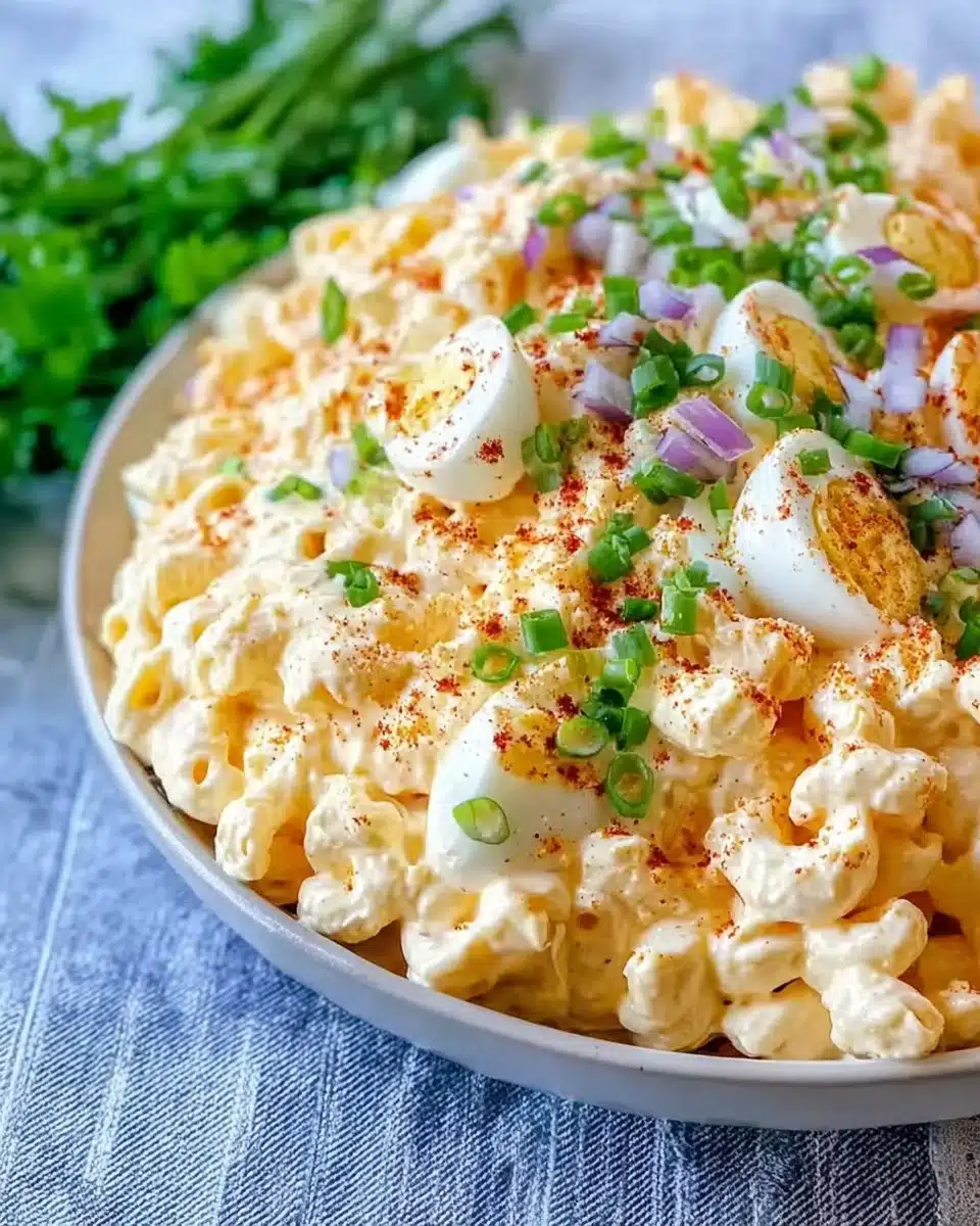 Flavorful Deviled Eggs Pasta Salad