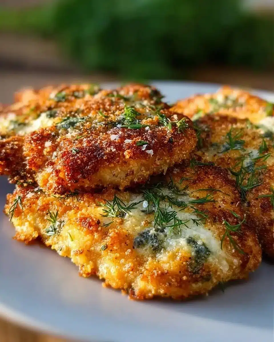 Crispy Dill Pickle Parmesan Chicken
