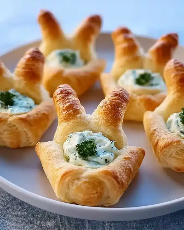 Easter Bunny Crescent Bites - festive pastry treats for Easter celebrations.