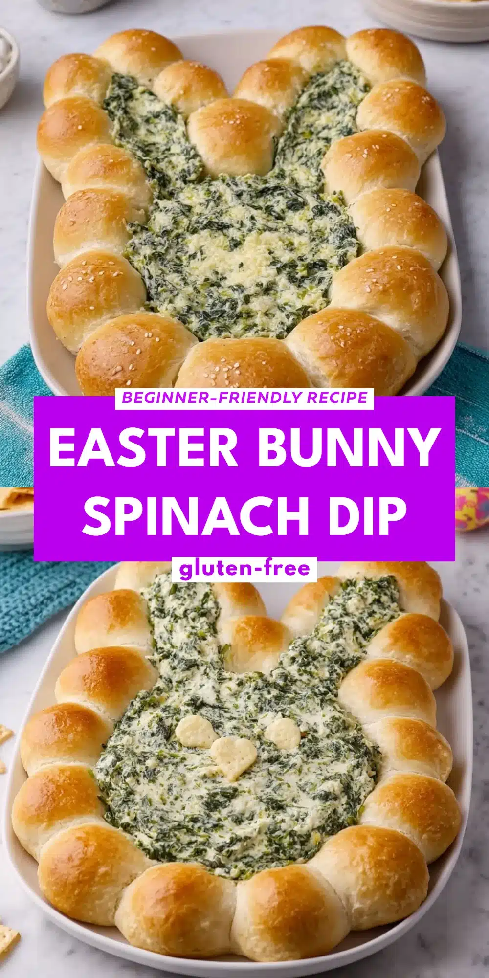 Easter Bunny Spinach Dip