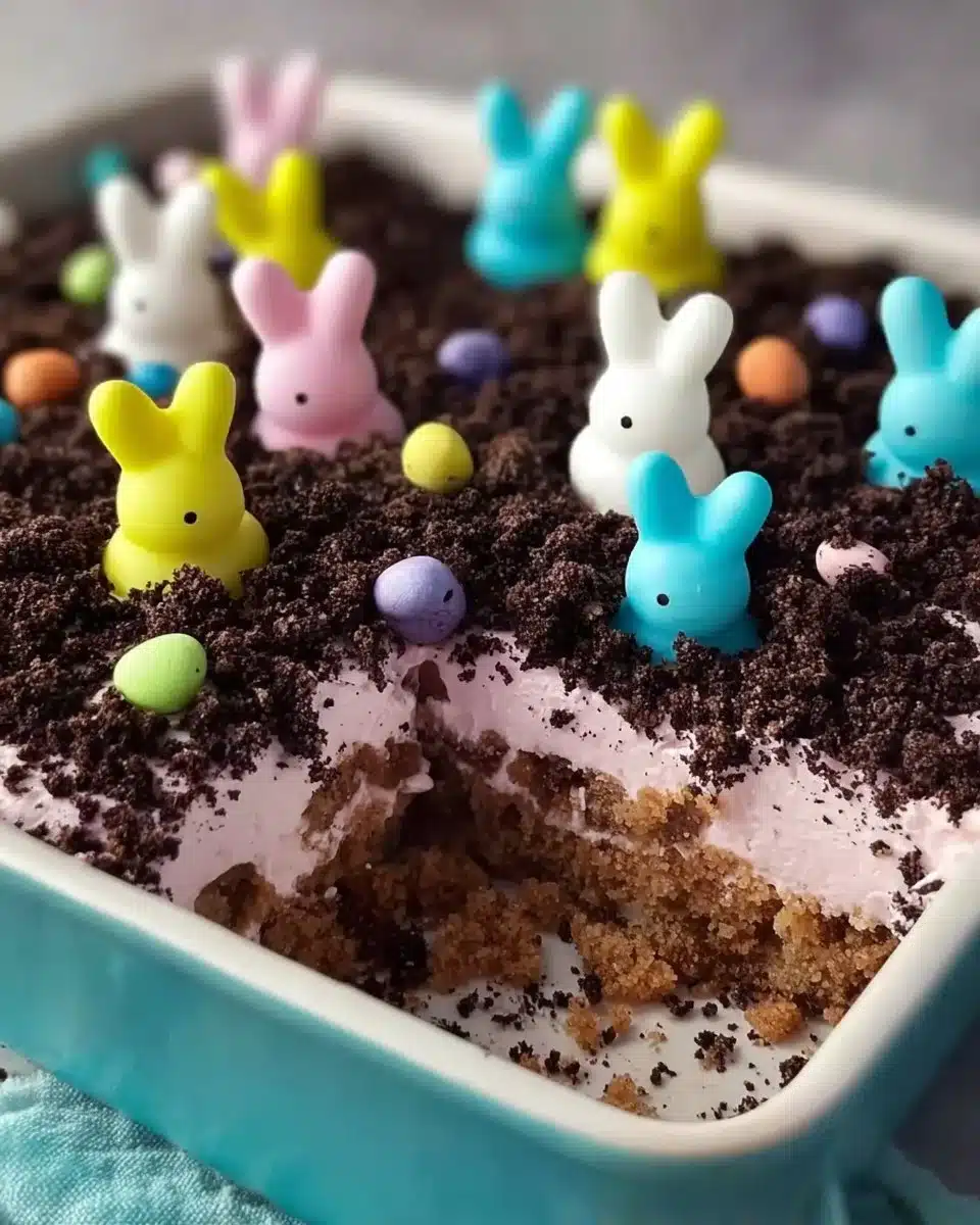 Easy No Bake Easter Dirt Cake Casserole
