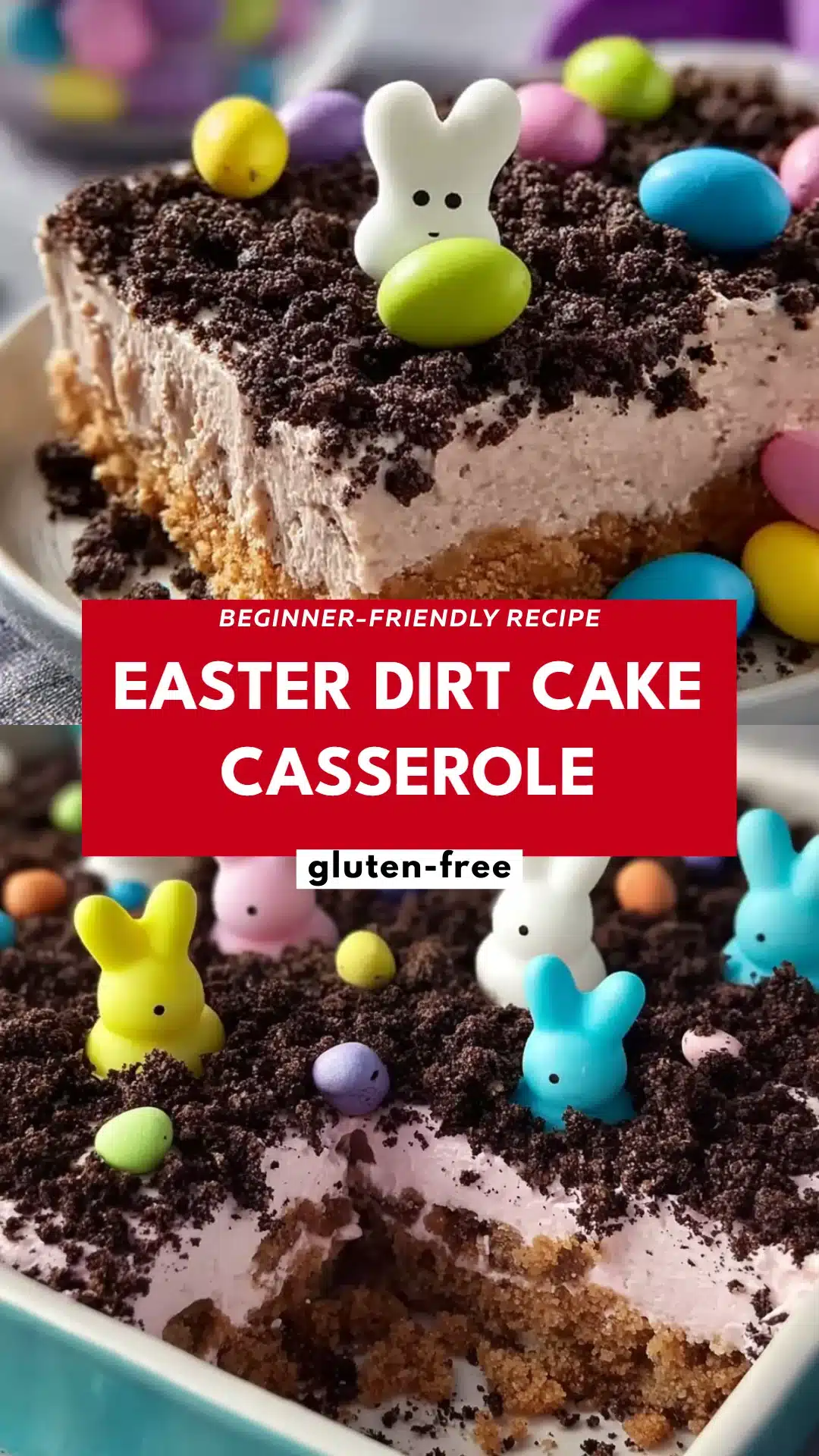 Easter Dirt Cake Casserole