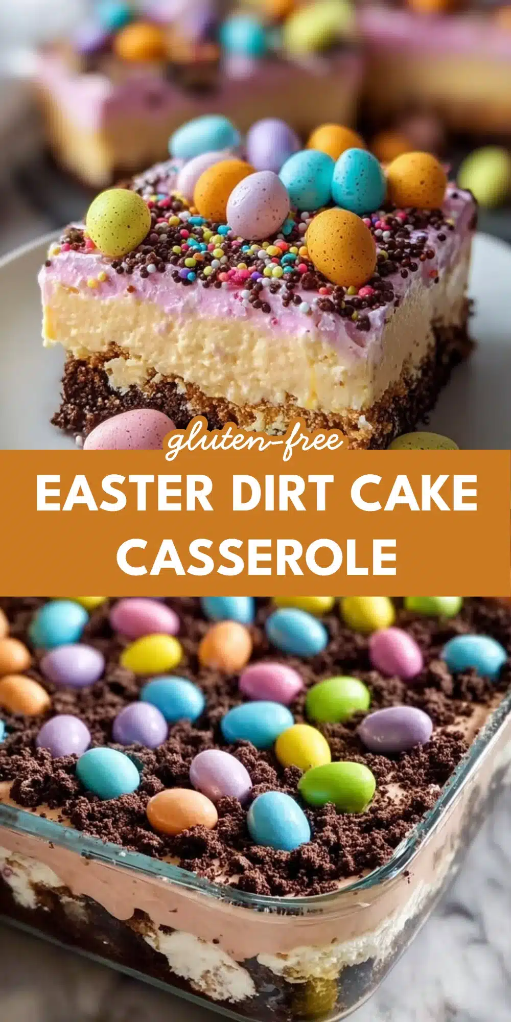 Easter Dirt Cake Casserole
