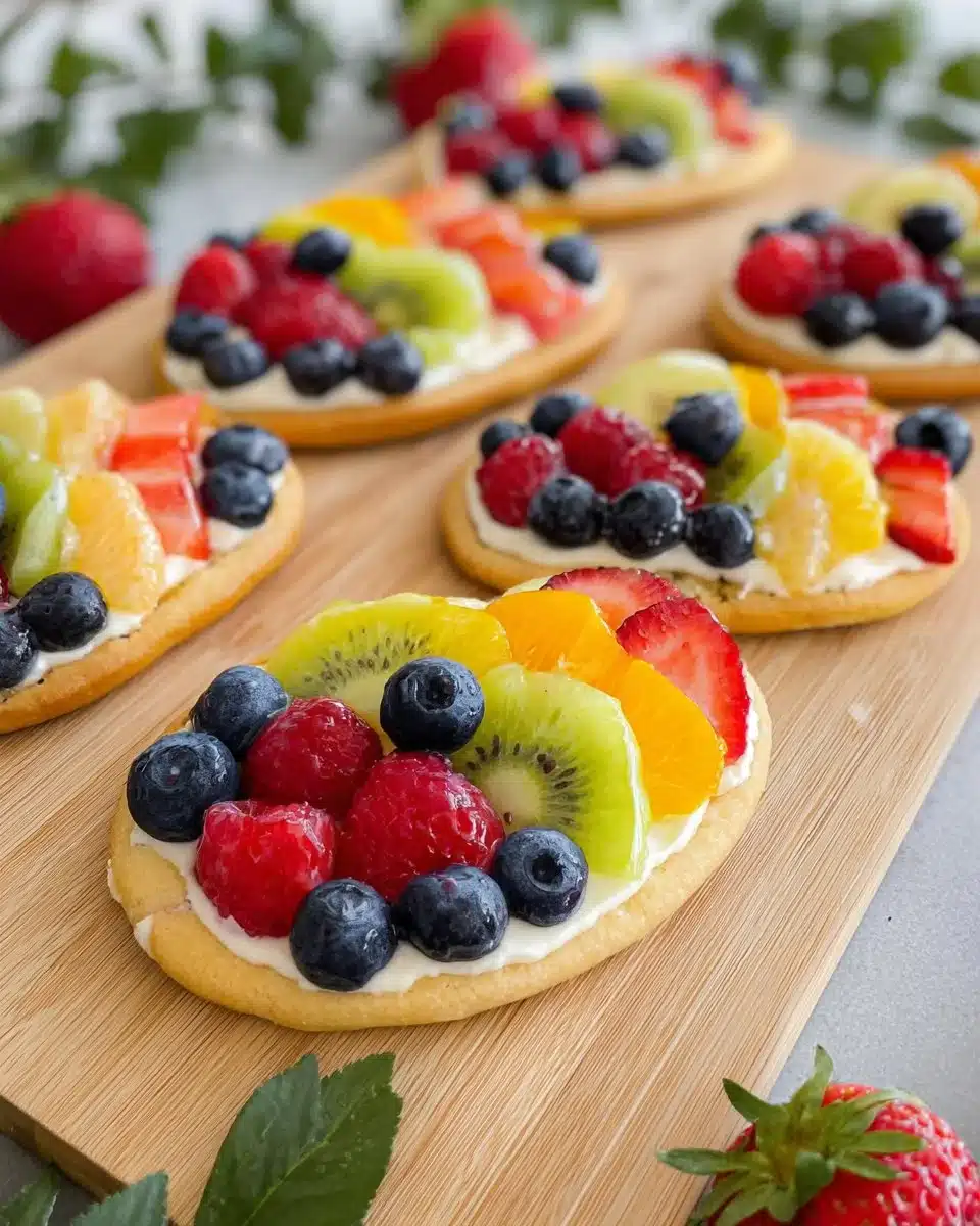 Easter Egg Fruit Pizzas