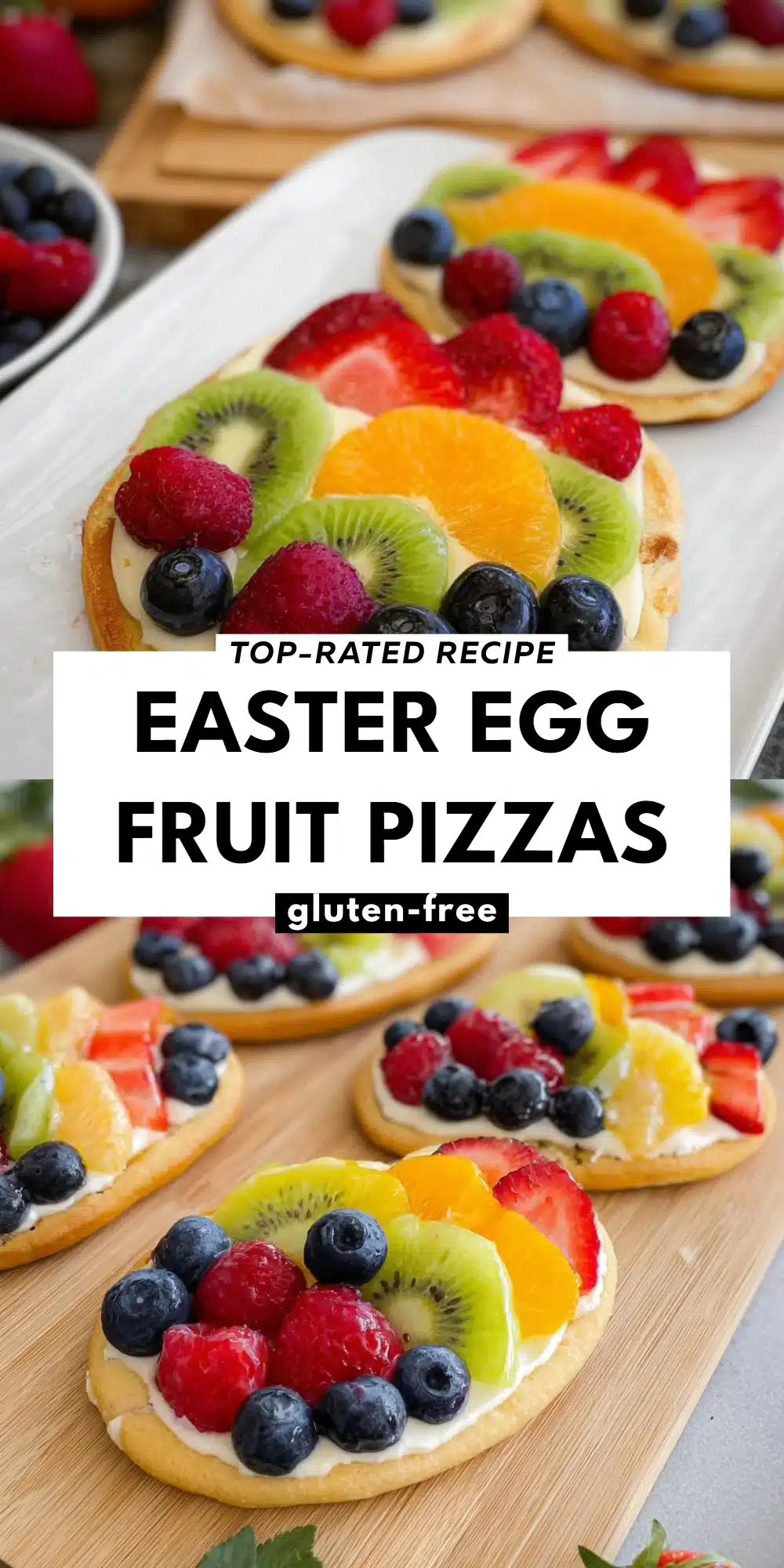 Easter Egg Fruit Pizzas