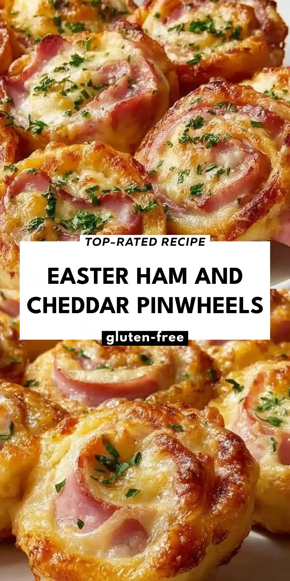 Easter Ham and Cheddar Pinwheels