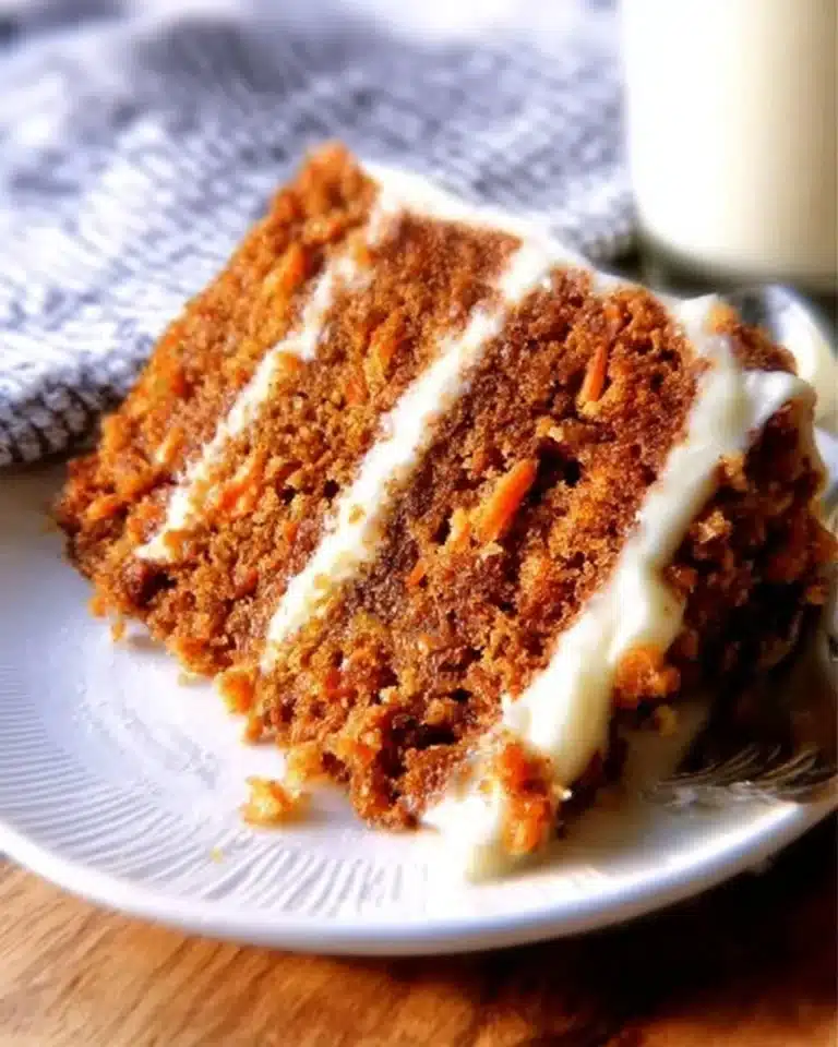 Delicious Easter Pineapple Carrot Cake with cream cheese frosting