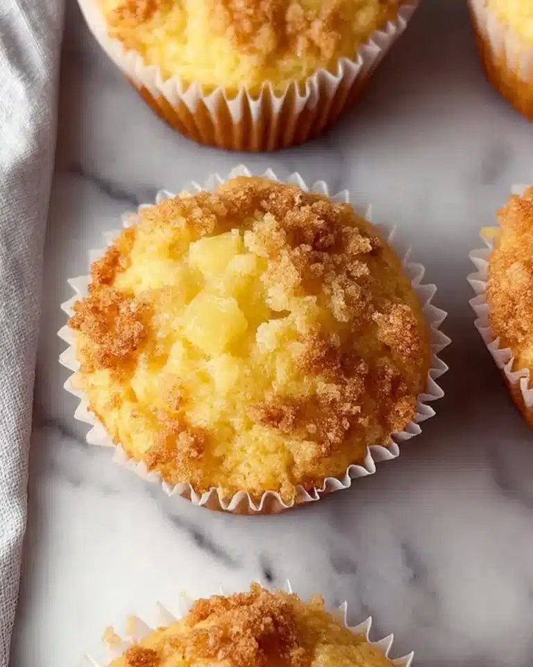 Easter Pineapple Muffins baked fresh for spring celebrations