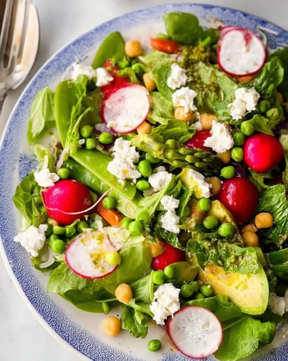 Best Easter Spring Salad with Goat Cheese