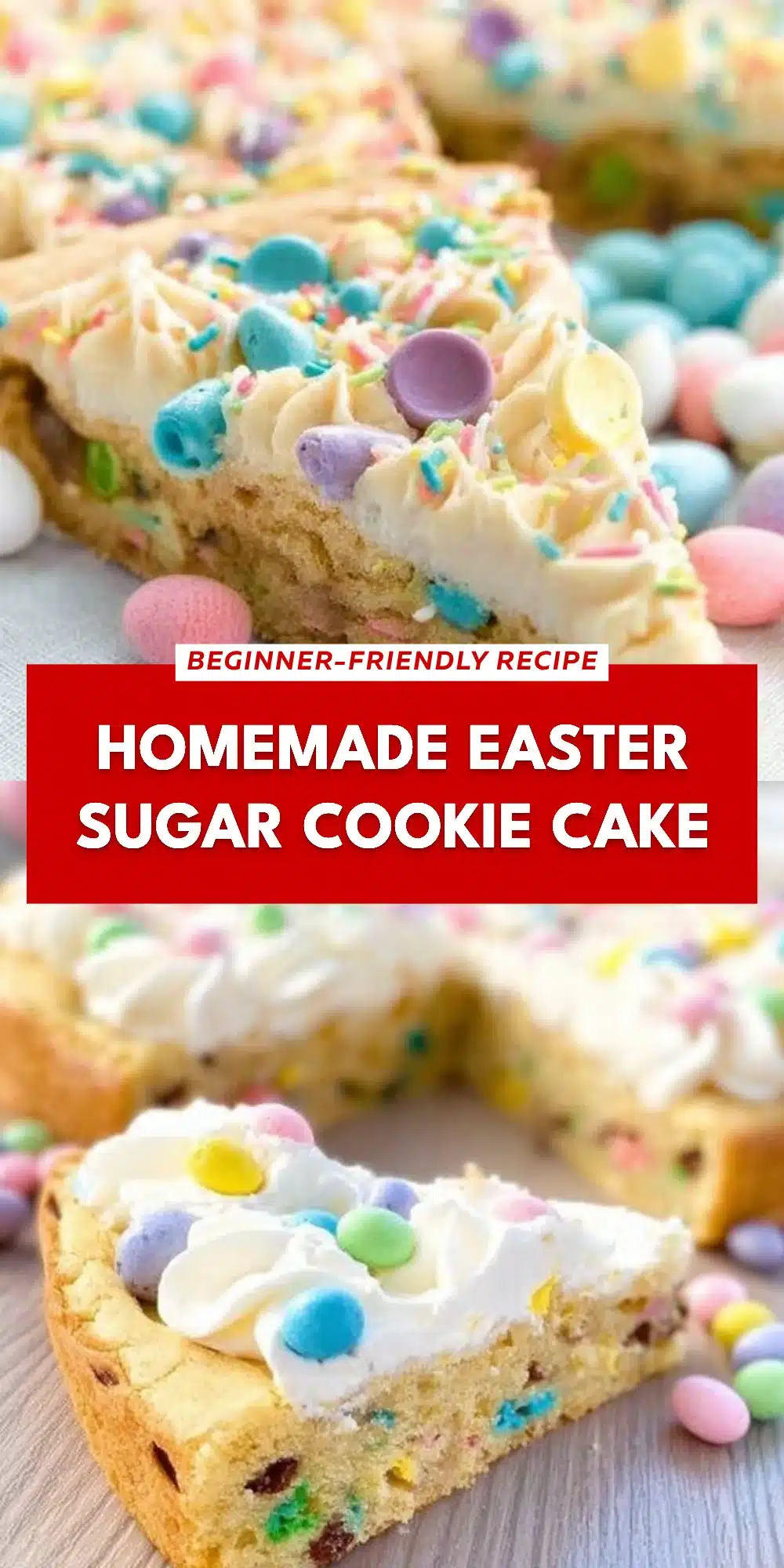 Easter Sugar Cookie Cake