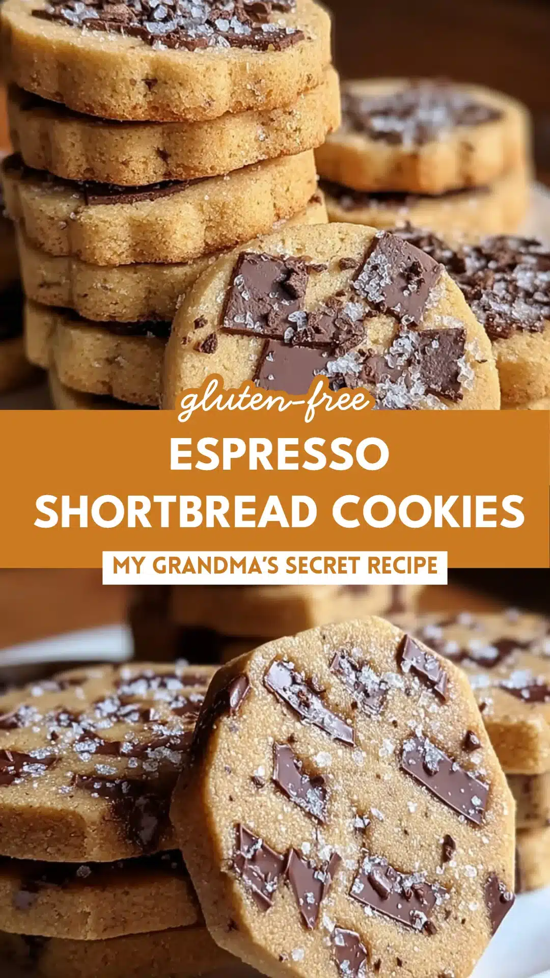 Espresso Shortbread Cookies