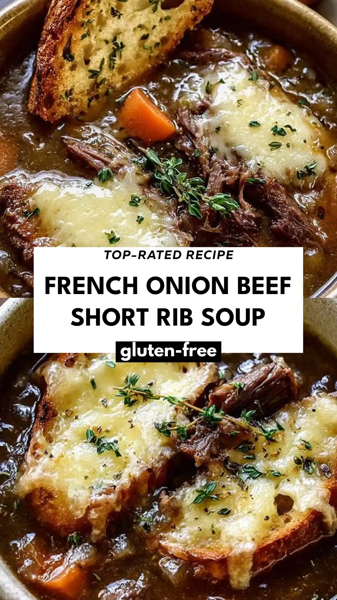 French Onion Beef Short Rib Soup