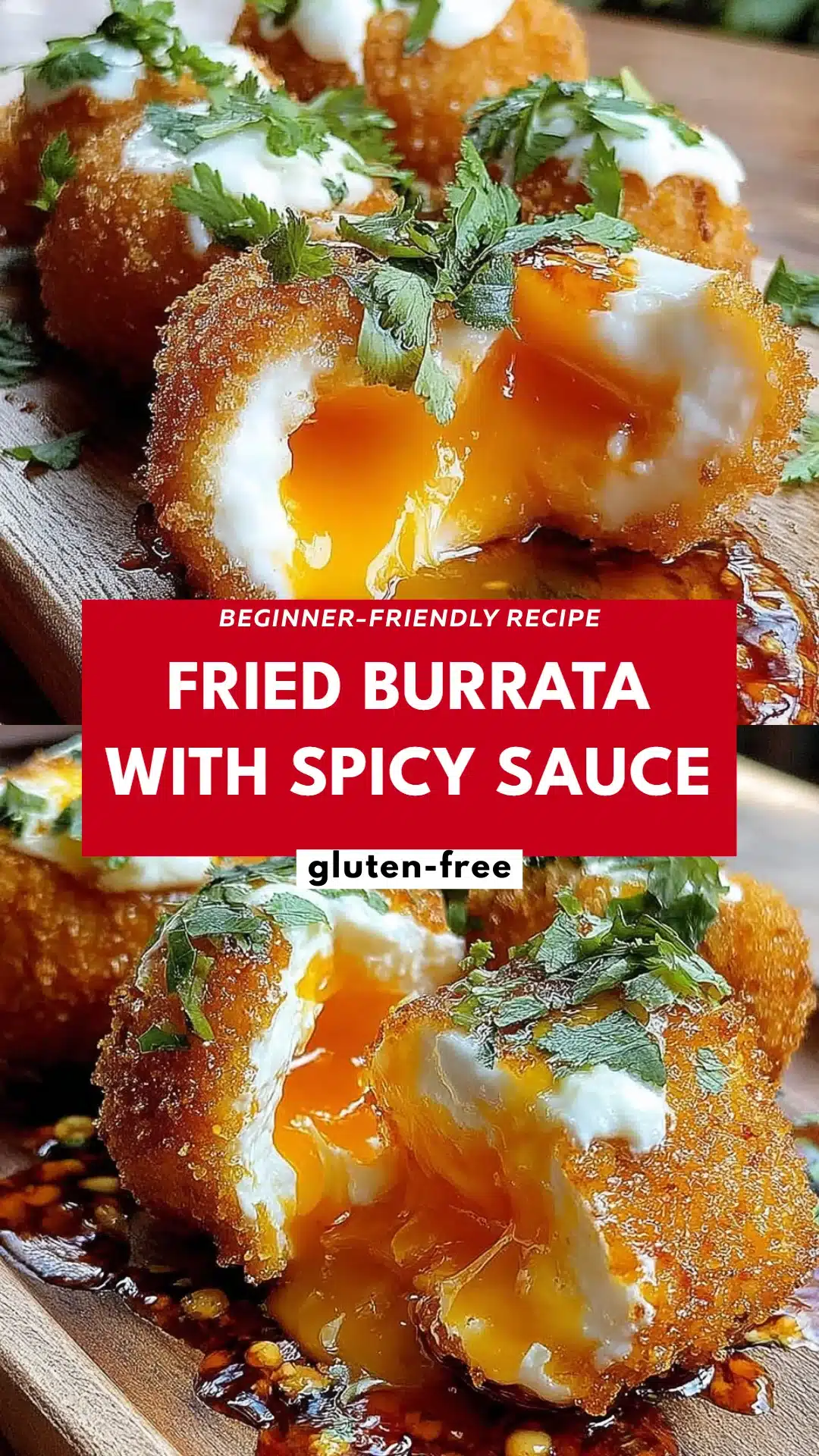 Fried Burrata with Spicy Sauce