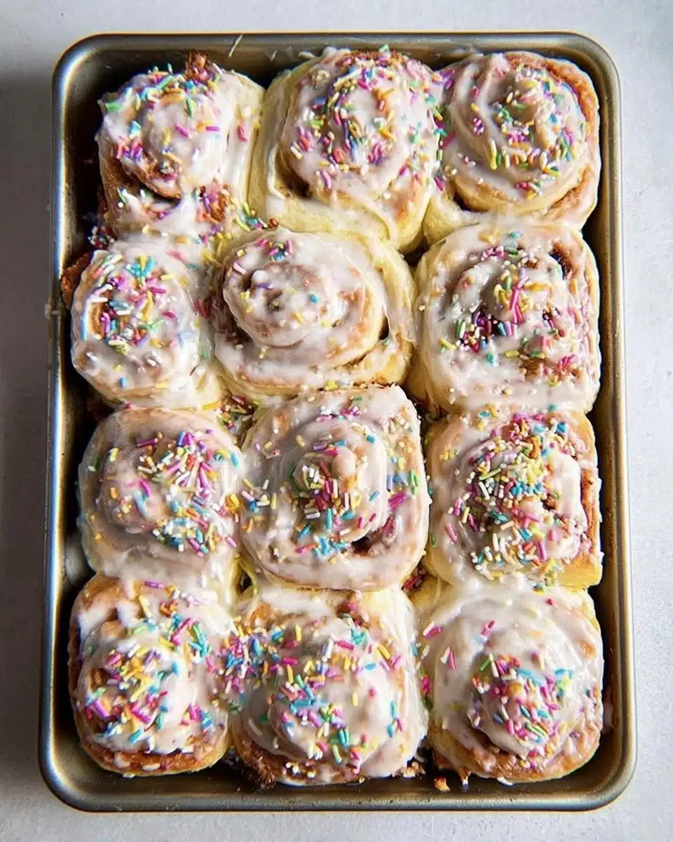 Funfetti Cinnamon Rolls