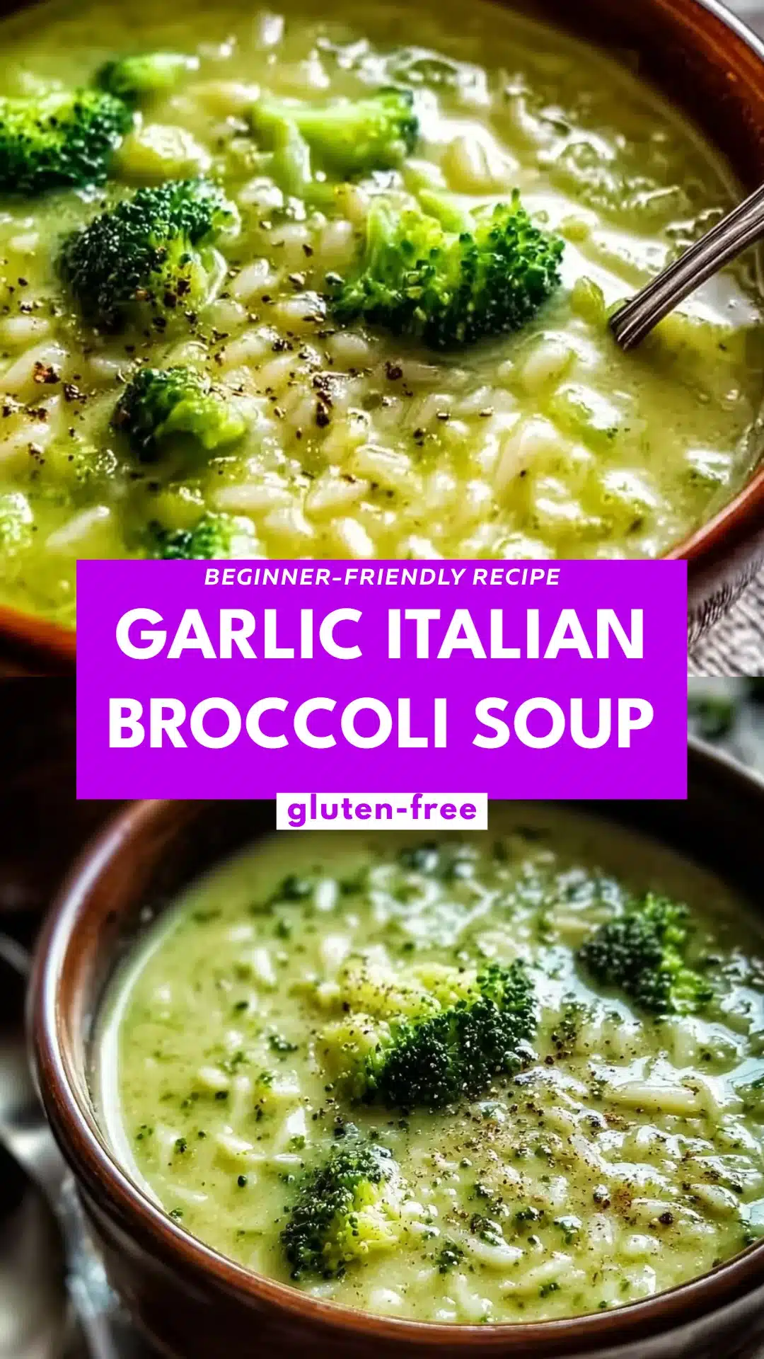 Garlic Italian Broccoli Soup