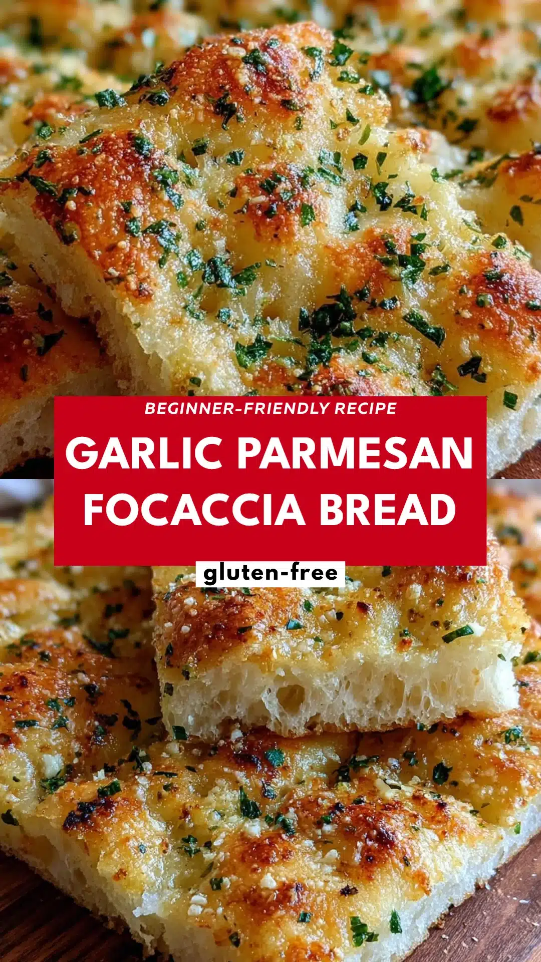 Garlic Parmesan Focaccia Bread