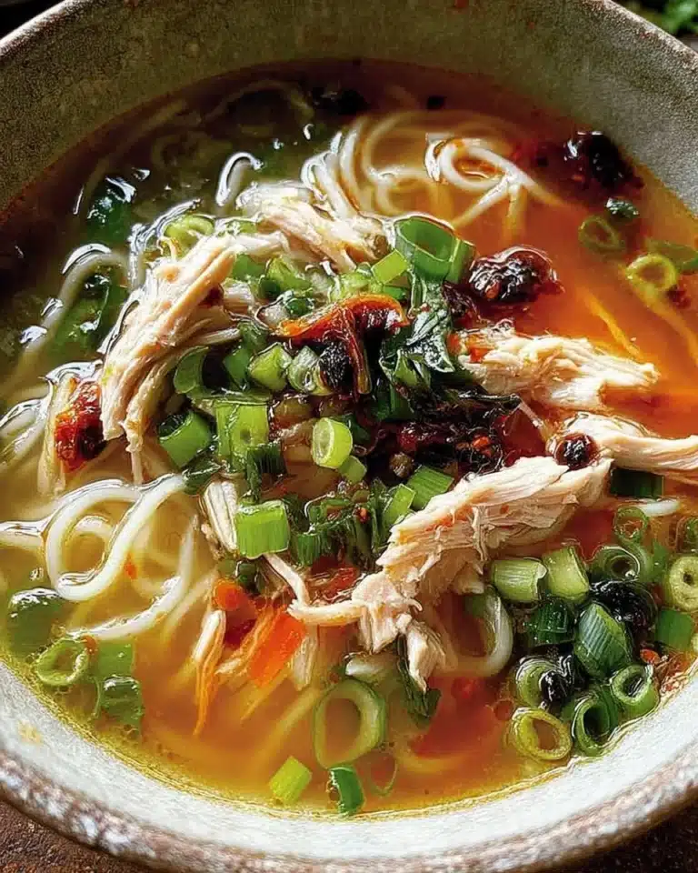 Ginger Garlic Chicken Noodle Soup