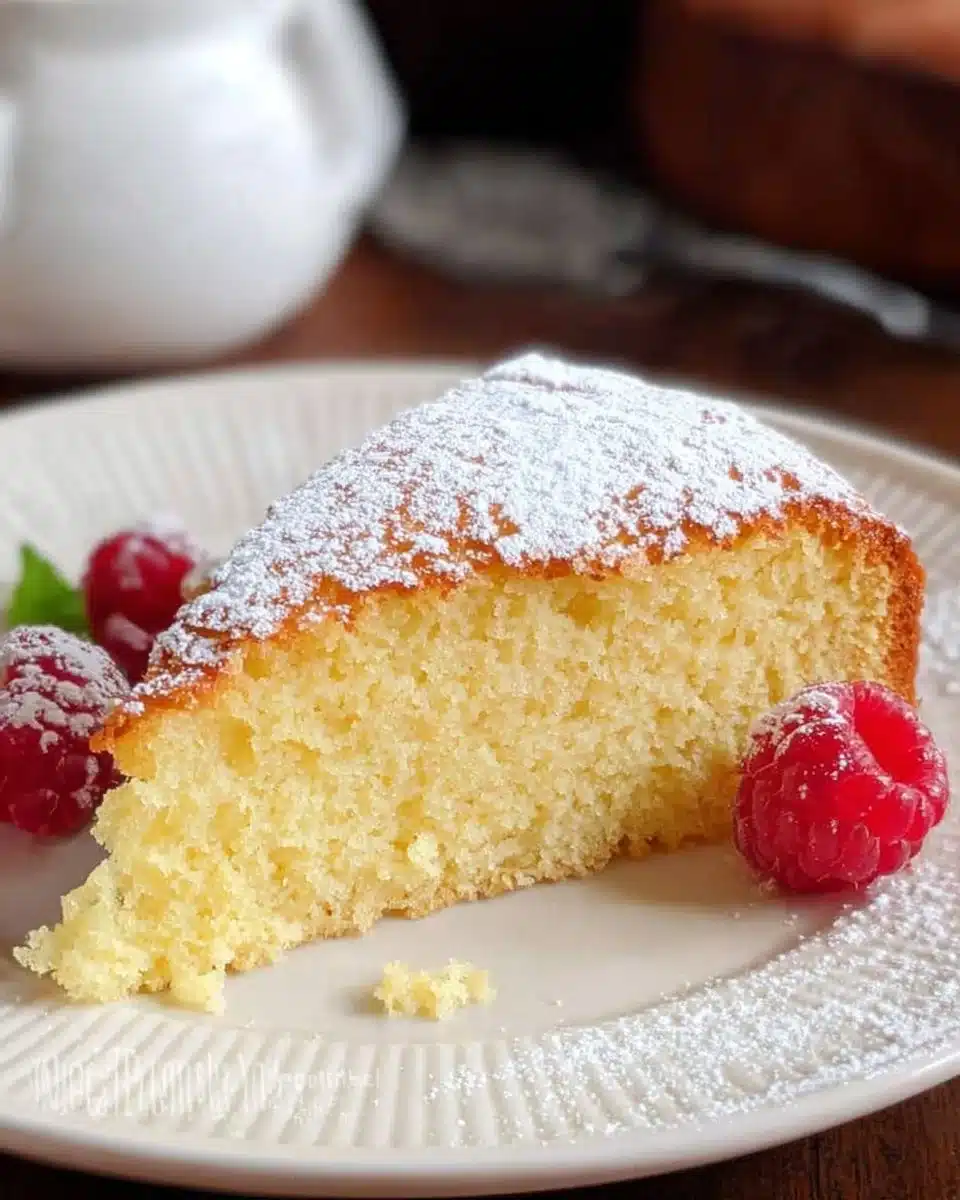 Gluten-free classic Irish tea cake beautifully sliced and served on a plate.
