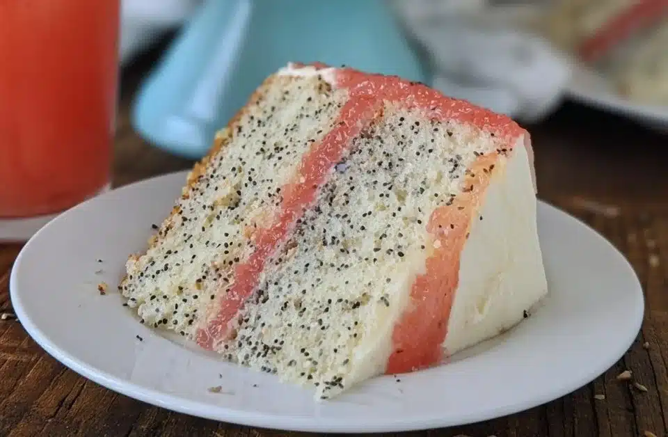 Grapefruit Poppy Seed Cake
