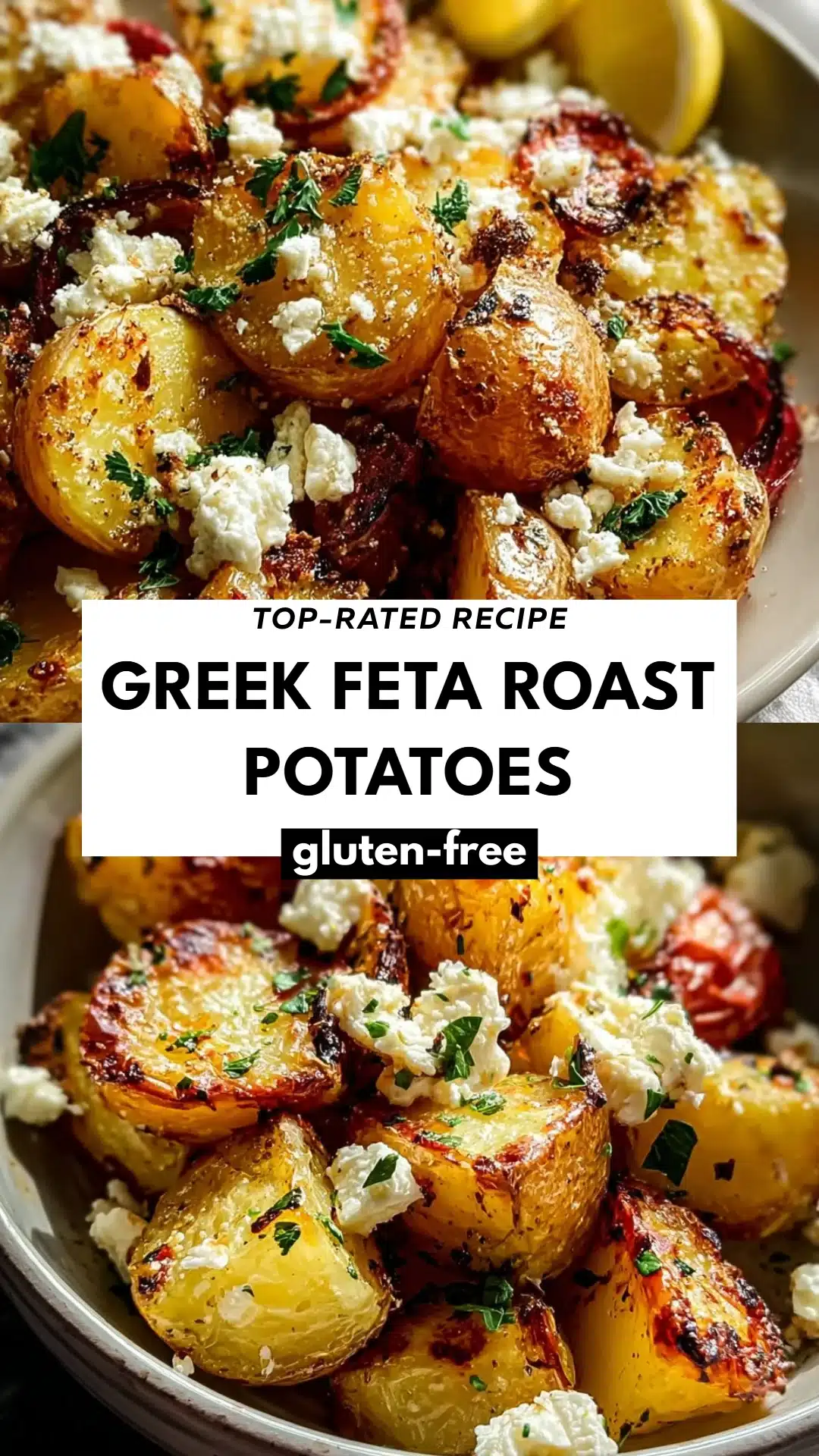 Greek Feta Roast Potatoes