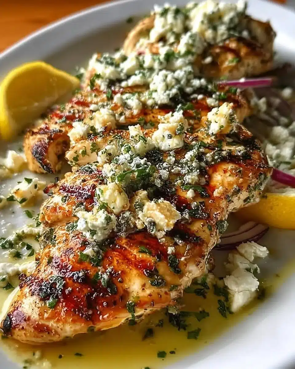 Greek Lemon Feta Chicken