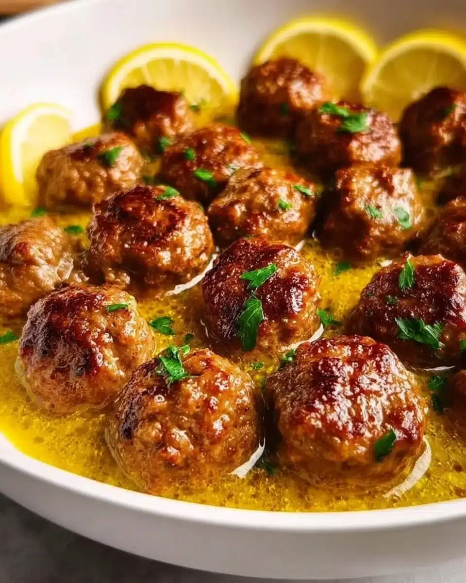 Flavorful Greek Meatballs in Lemon Sauce