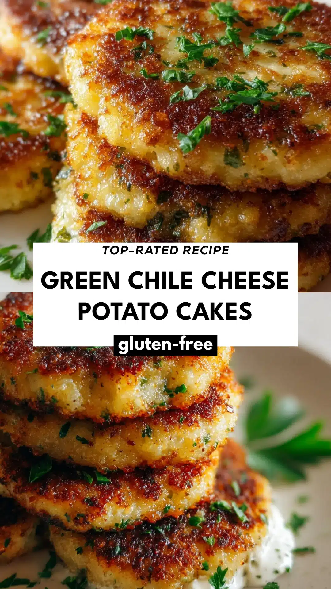 Green Chile Cheese Potato Cakes