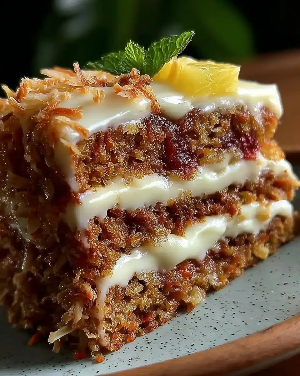 Hawaiian Carrot Pineapple Cake