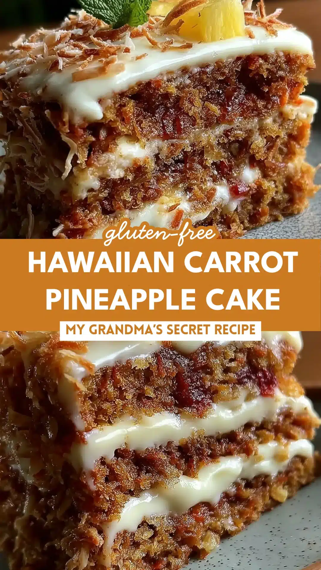Hawaiian Carrot Pineapple Cake